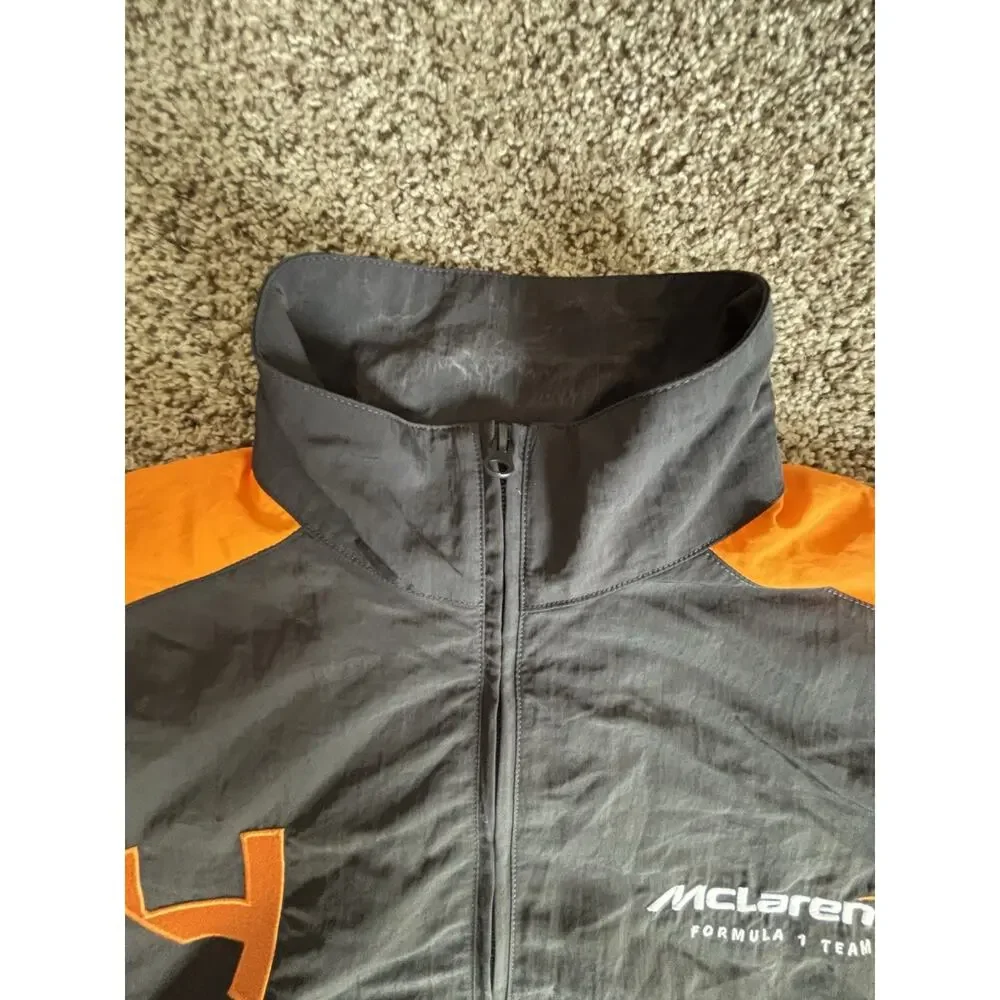 Hollister McLaren Formula 1 Team Zip-Up Jacket Black/Orange Size S